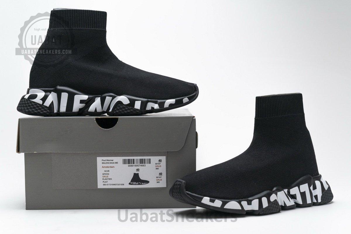 Balenciaga Stretch Mesh High Top Sneaker All Black - Image 2