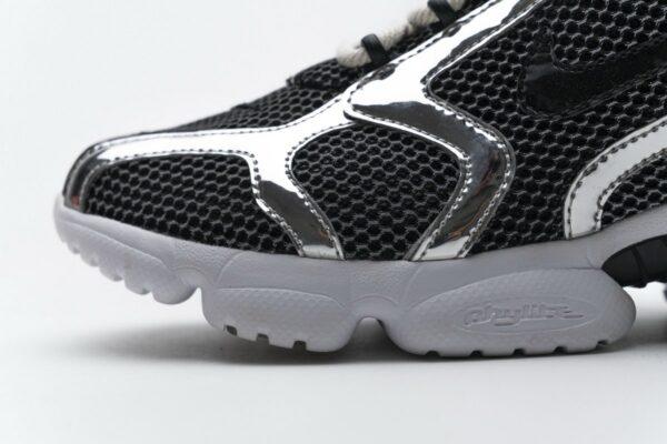 CU1854-001 Stussy x Nike Air Zoom Spiridon Cage 2 Black Silver - Image 11