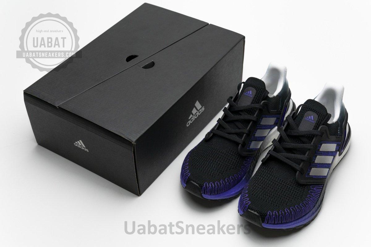 FV0033 adidas Ultra BOOST 20 CONSORTIUM Core Black Silver Real Boost - Image 2