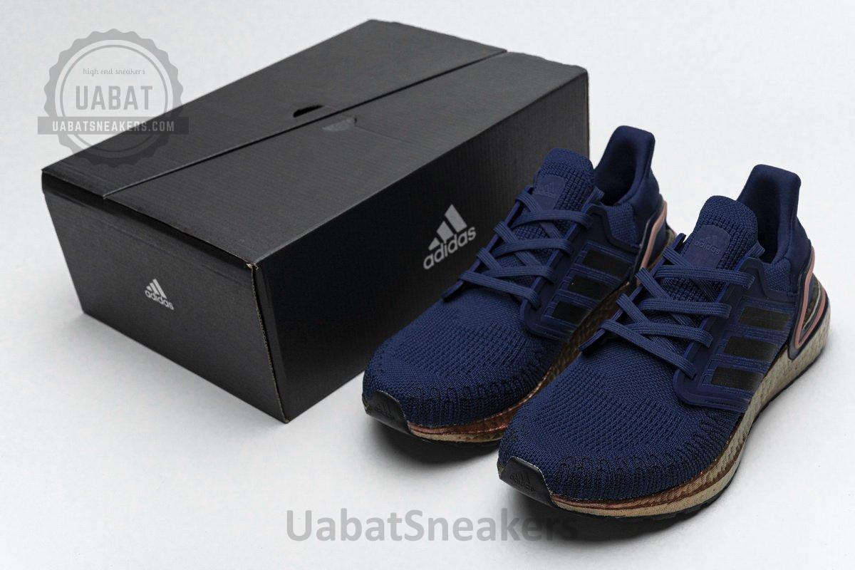 FV4394 adidas Ultra BOOST 20 CONSORTIUM Dark Blue Gold Real Boost - Image 3