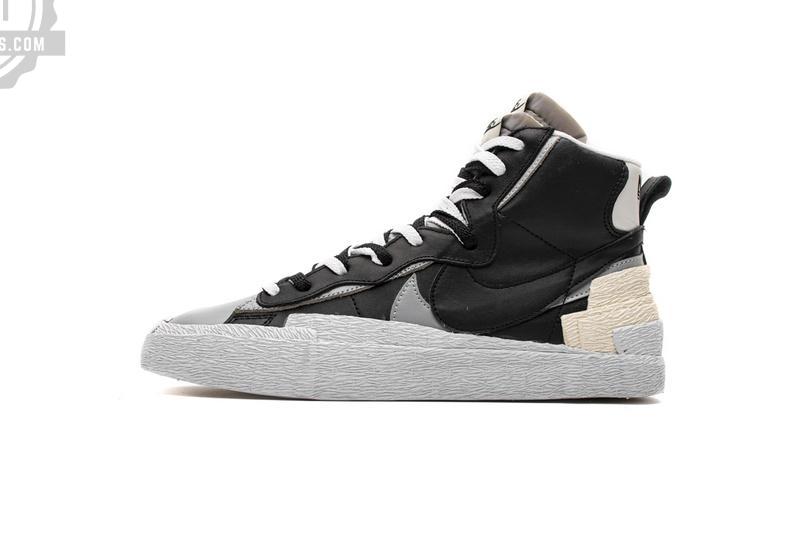 BV0072-002 Sacai x Nike Blazer Mid Black Grey