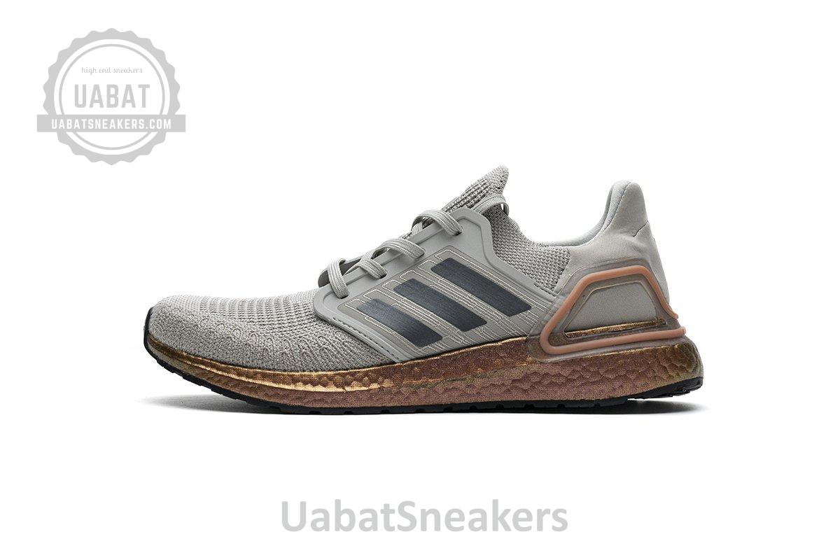 FV4389 adidas Ultra BOOST 20 CONSORTIUM Metal Grey and Coral Real Boost
