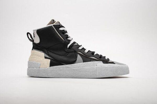 BV0072-002 Sacai x Nike Blazer Mid Black Grey - Image 4