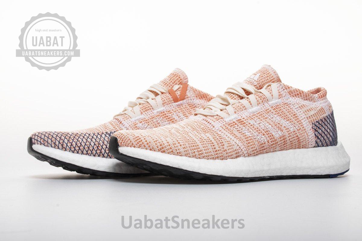Adidas Pure Boost GO "Cloud White/Cloud White/Mystery Ink" B75666 - Image 2