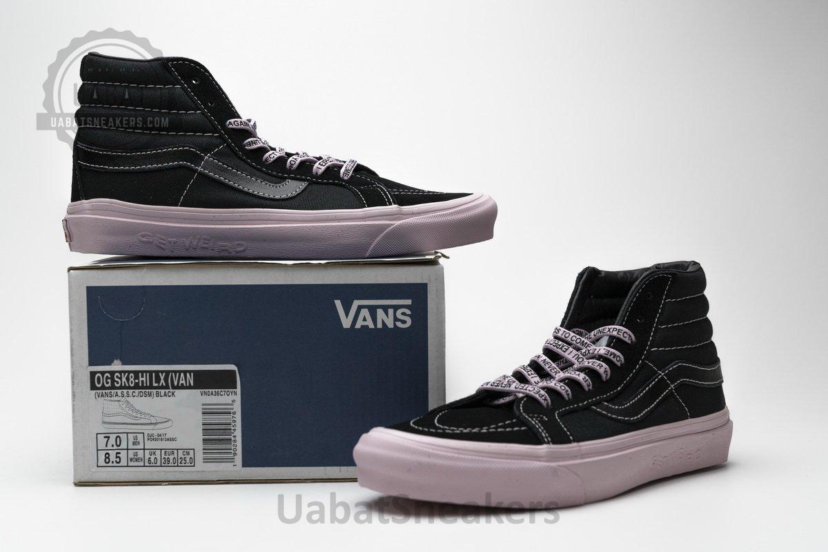 VN0A36C7OYN Vans OG SK8-HI LX Black Pink - Image 3