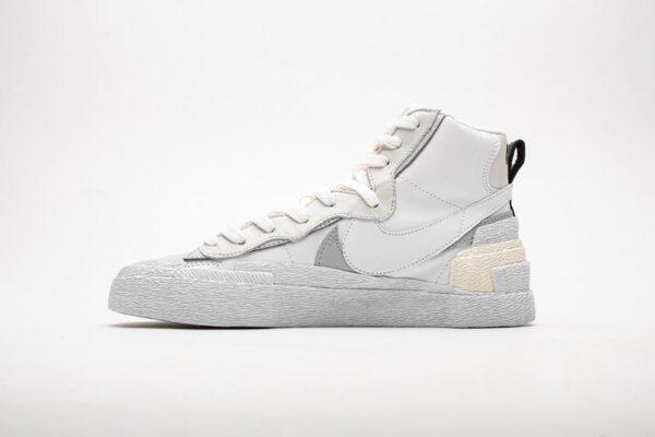 BV0072-100 Sacai x Nike Blazer Mid White Grey - Image 6