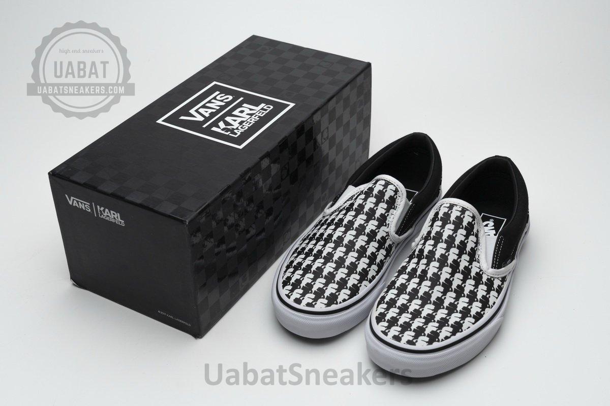 Vans Classic Slip-On Karl Lagerfeld Black White - Image 4