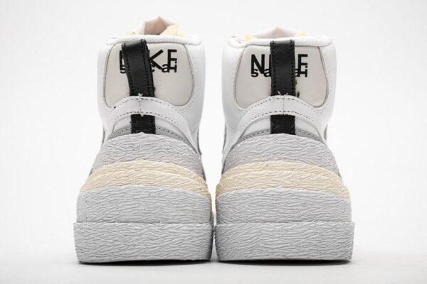 BV0072-100 Sacai x Nike Blazer Mid White Grey - Image 4