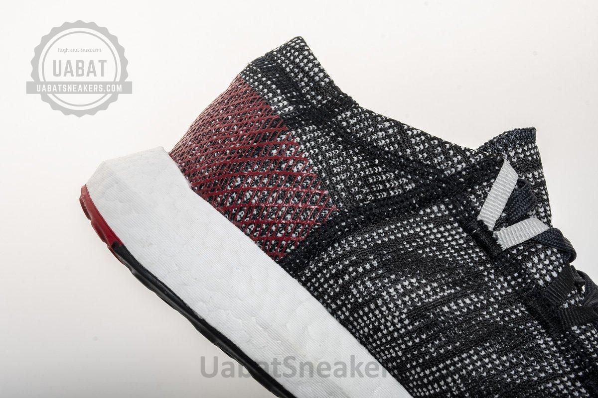 Adidas Pure Boost GO "Carbon/Core Black/Power Red" AH2323 - Image 8