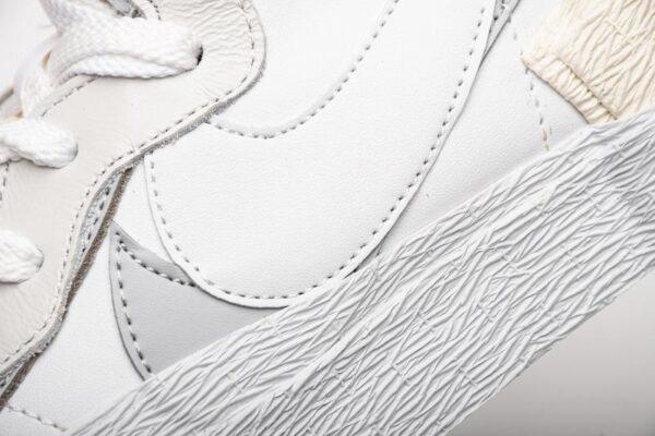 BV0072-100 Sacai x Nike Blazer Mid White Grey - Image 9