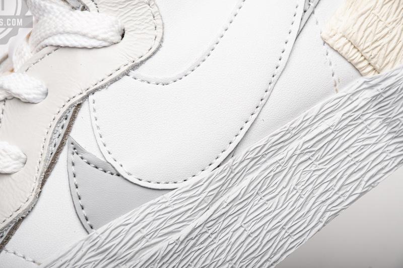 BV0072-100 Sacai x Nike Blazer Mid White Grey - Image 9