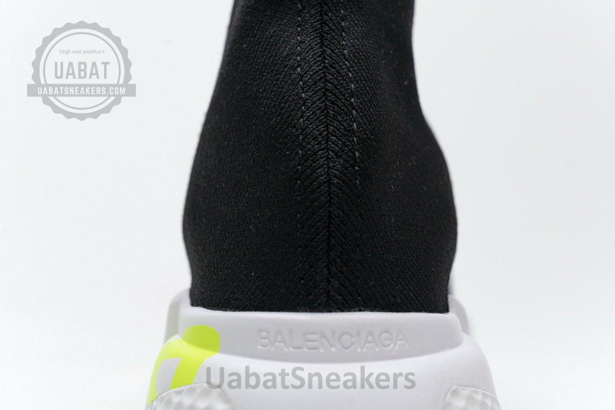 Balenciaga Stretch Mesh High Top Sneaker Black White - Image 8