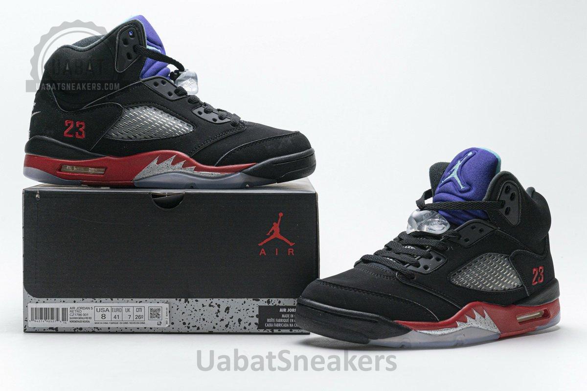 CZ1786-001 Air Jordan 5 Retro Top 3 Black - Image 2