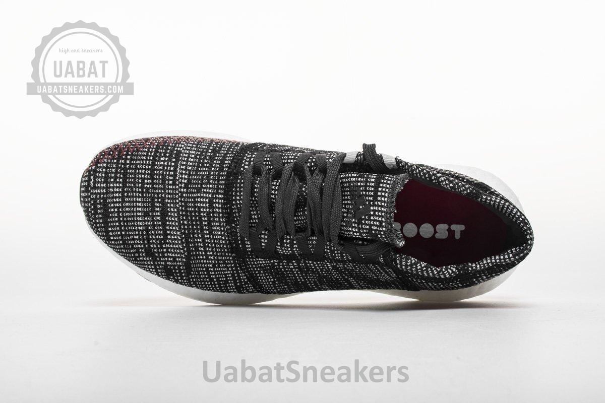 Adidas Pure Boost GO "Carbon/Core Black/Power Red" AH2323 - Image 14