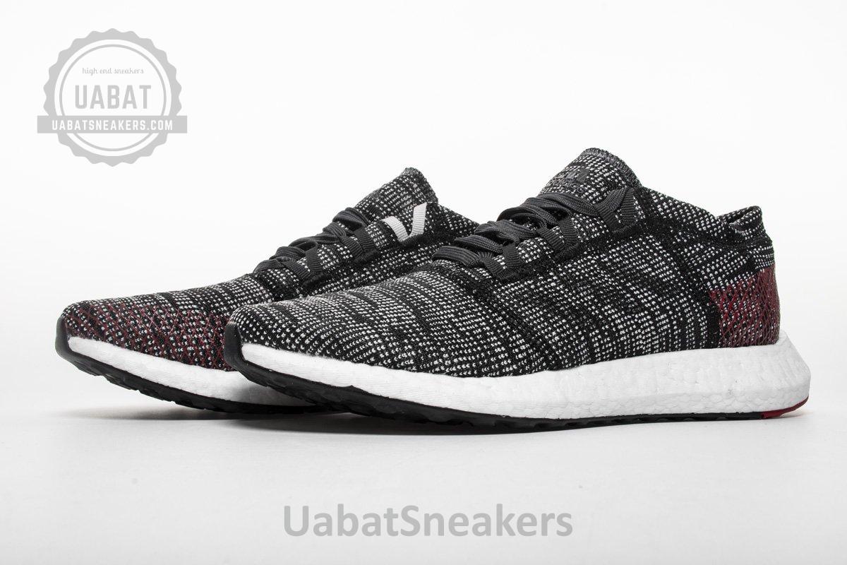 Adidas Pure Boost GO "Carbon/Core Black/Power Red" AH2323 - Image 3