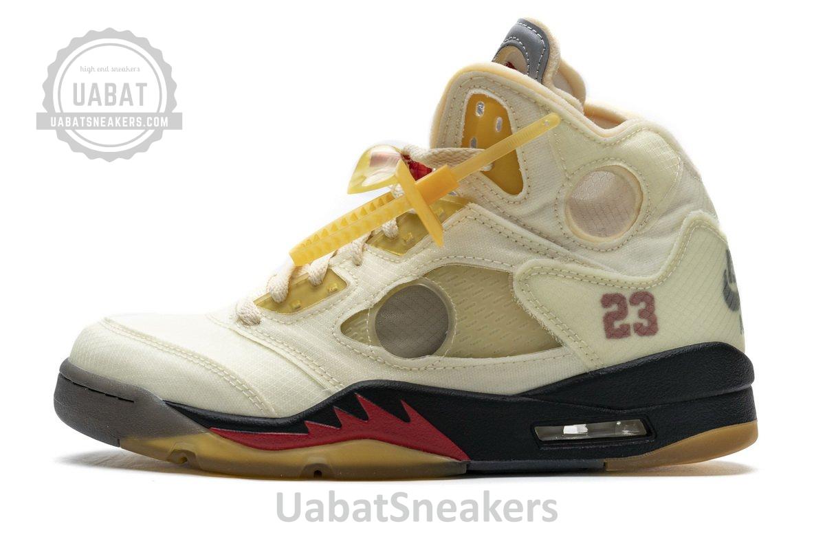 DH8565-100 OFF White x Air Jordan 5 Retro SP Sail - Image 17