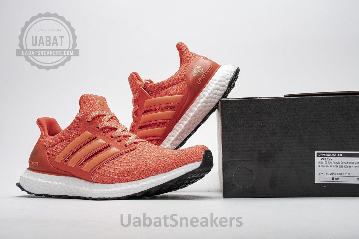 FW3722 adidas Ultra Boost 4.0 Real Boost Wuhan White Orange - Image 2