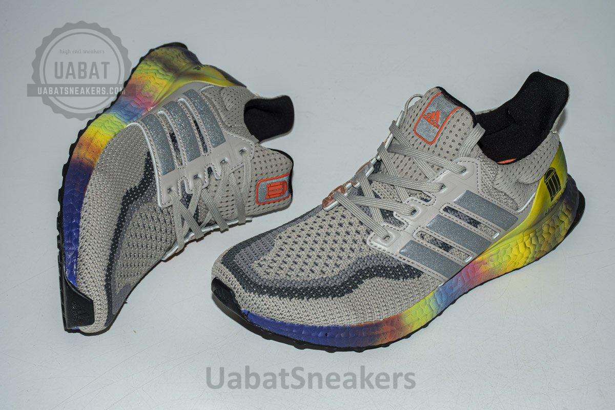 FW3726 adidas Ultra Boost 2.0 Real Boost Shanghai Grey Yellow - Image 3