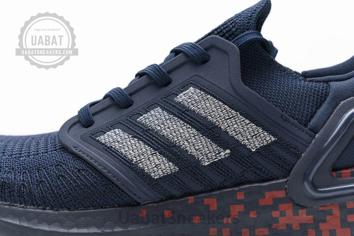 FY3451 adidas Ultra BOOST 20 CONSORTIUM Dark Blue Red Real Boost - Image 9
