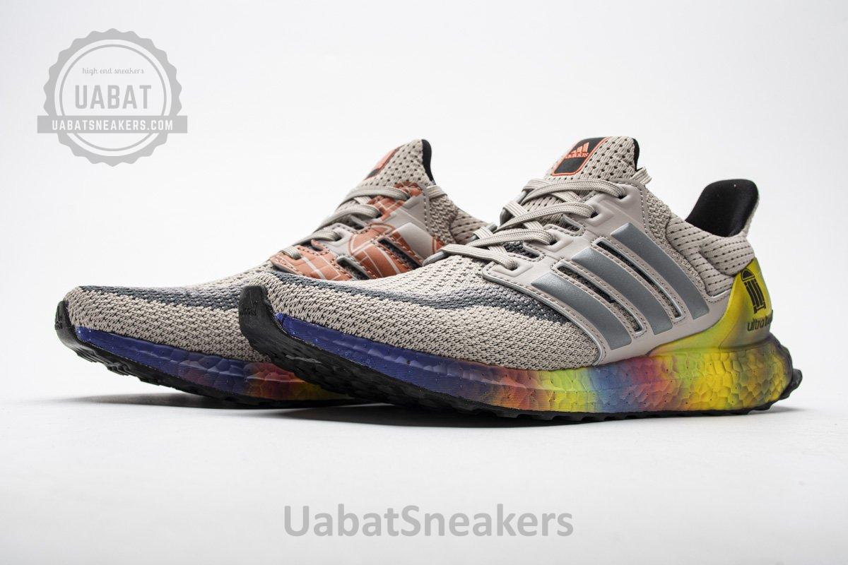 FW3726 adidas Ultra Boost 2.0 Real Boost Shanghai Grey Yellow - Image 4