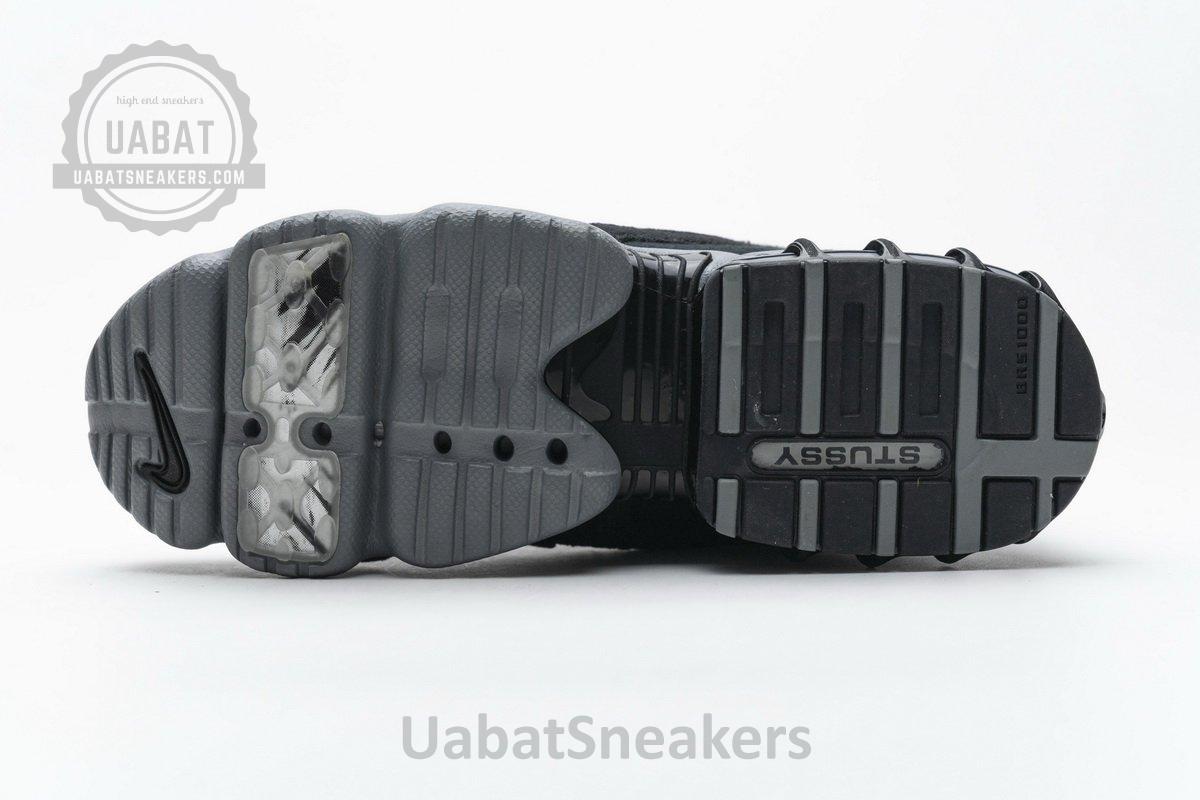 CQ5486-001 Stussy x Nike Air Zoom Spiridon Cage 2 Black Cool Grey - Image 11