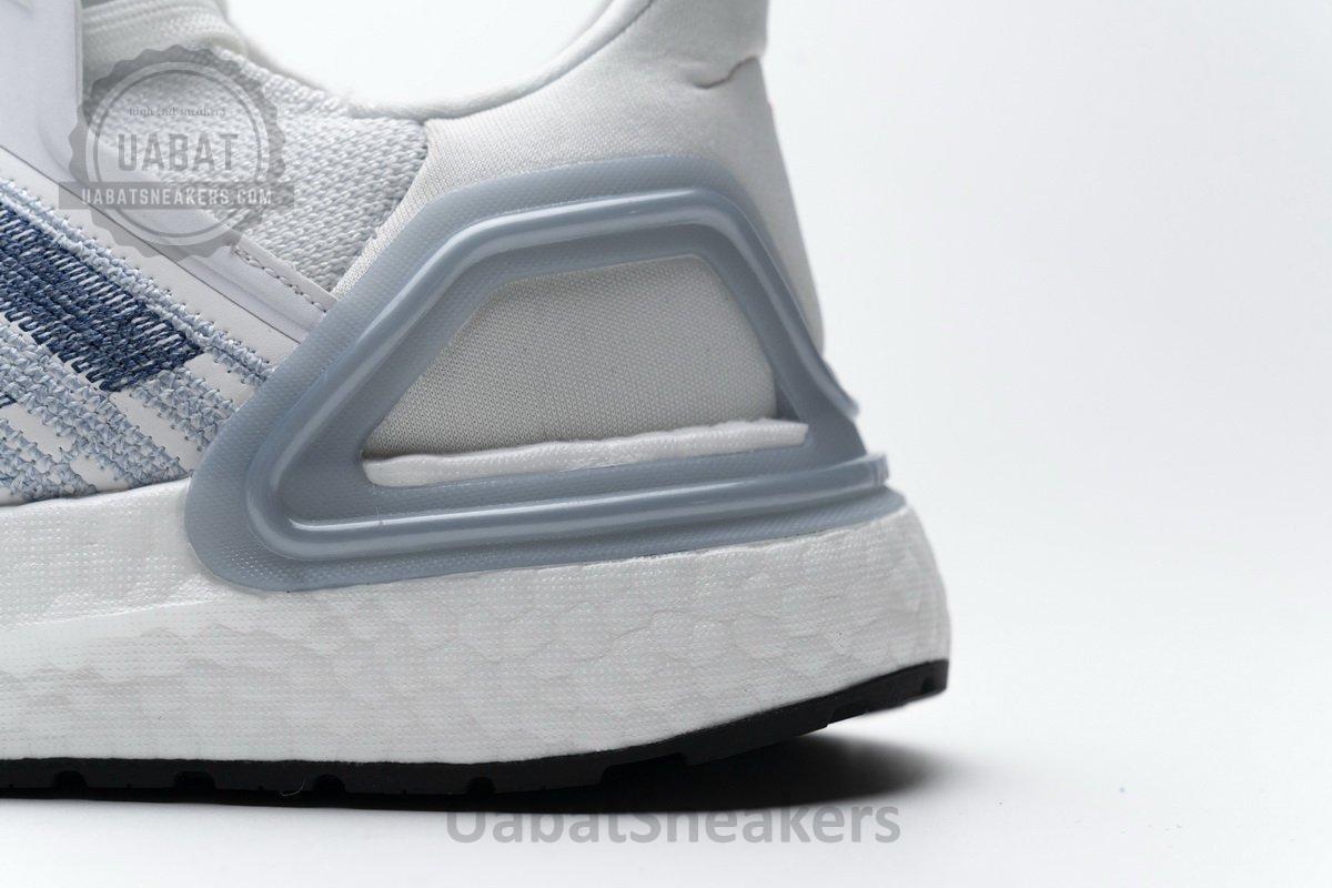 FY3454 adidas Ultra BOOST 20 White Light Blue - Image 9
