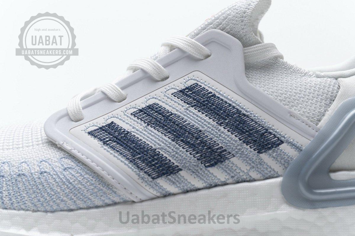 FY3454 adidas Ultra BOOST 20 White Light Blue - Image 10