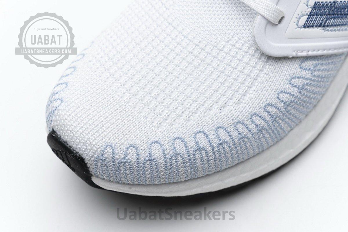 FY3454 adidas Ultra BOOST 20 White Light Blue - Image 12