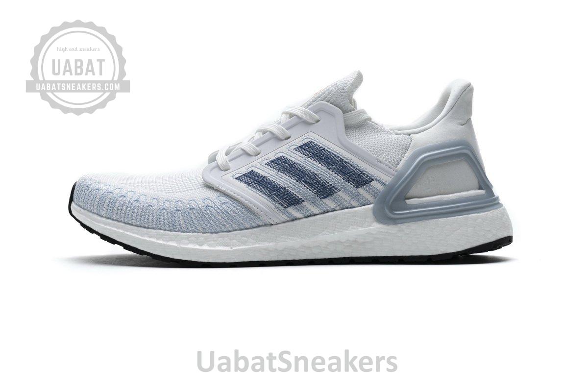 FY3454 adidas Ultra BOOST 20 White Light Blue - Image 16
