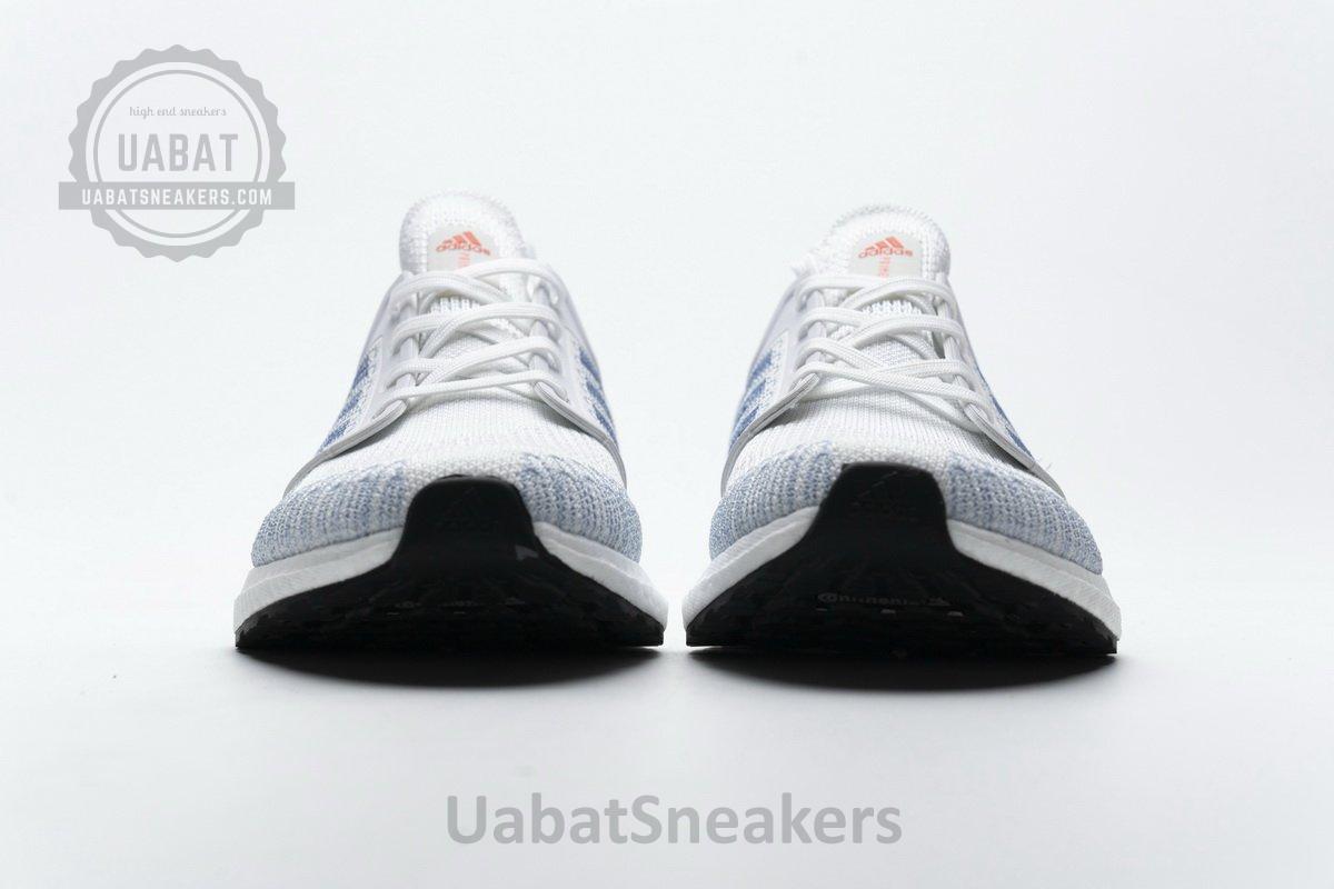 FY3454 adidas Ultra BOOST 20 White Light Blue - Image 5