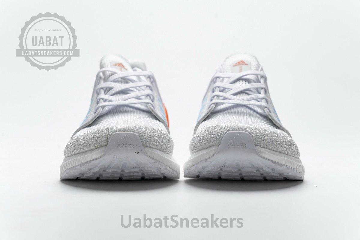 EG0768 adidas Ultra BOOST 20 Primeblue White Blue Orange - Image 4
