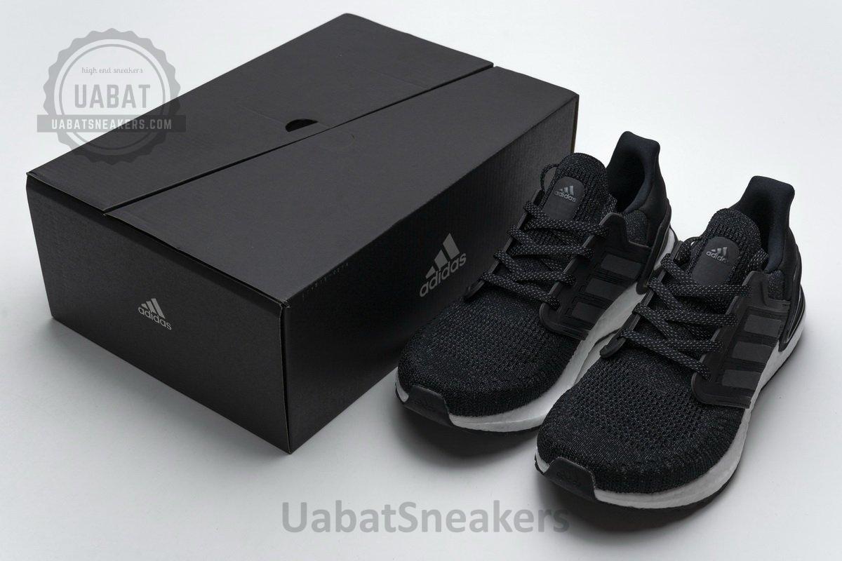 EG0708 adidas Ultra BOOST 20 Black Grey Reflective - Image 2