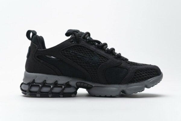 CQ5486-001 Stussy x Nike Air Zoom Spiridon Cage 2 Black Cool Grey - Image 9