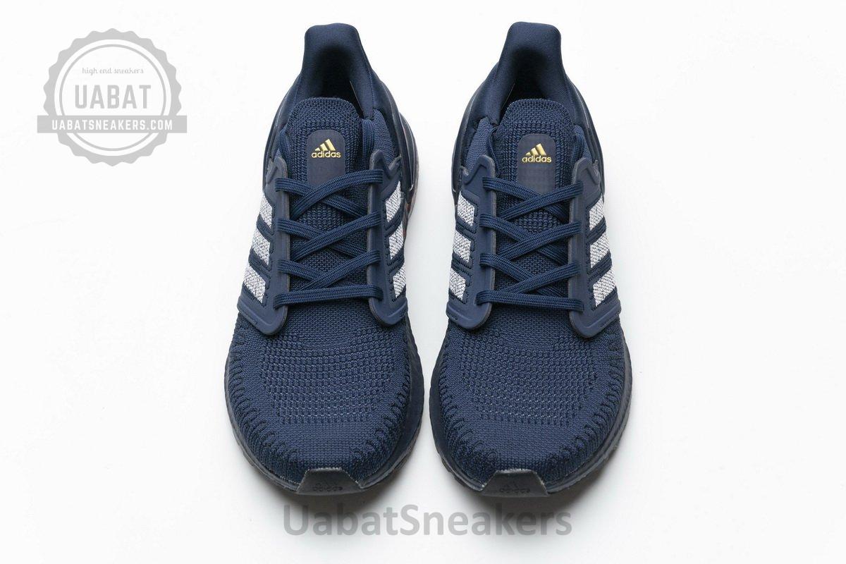 FY3451 adidas Ultra BOOST 20 CONSORTIUM Dark Blue Red Real Boost - Image 4