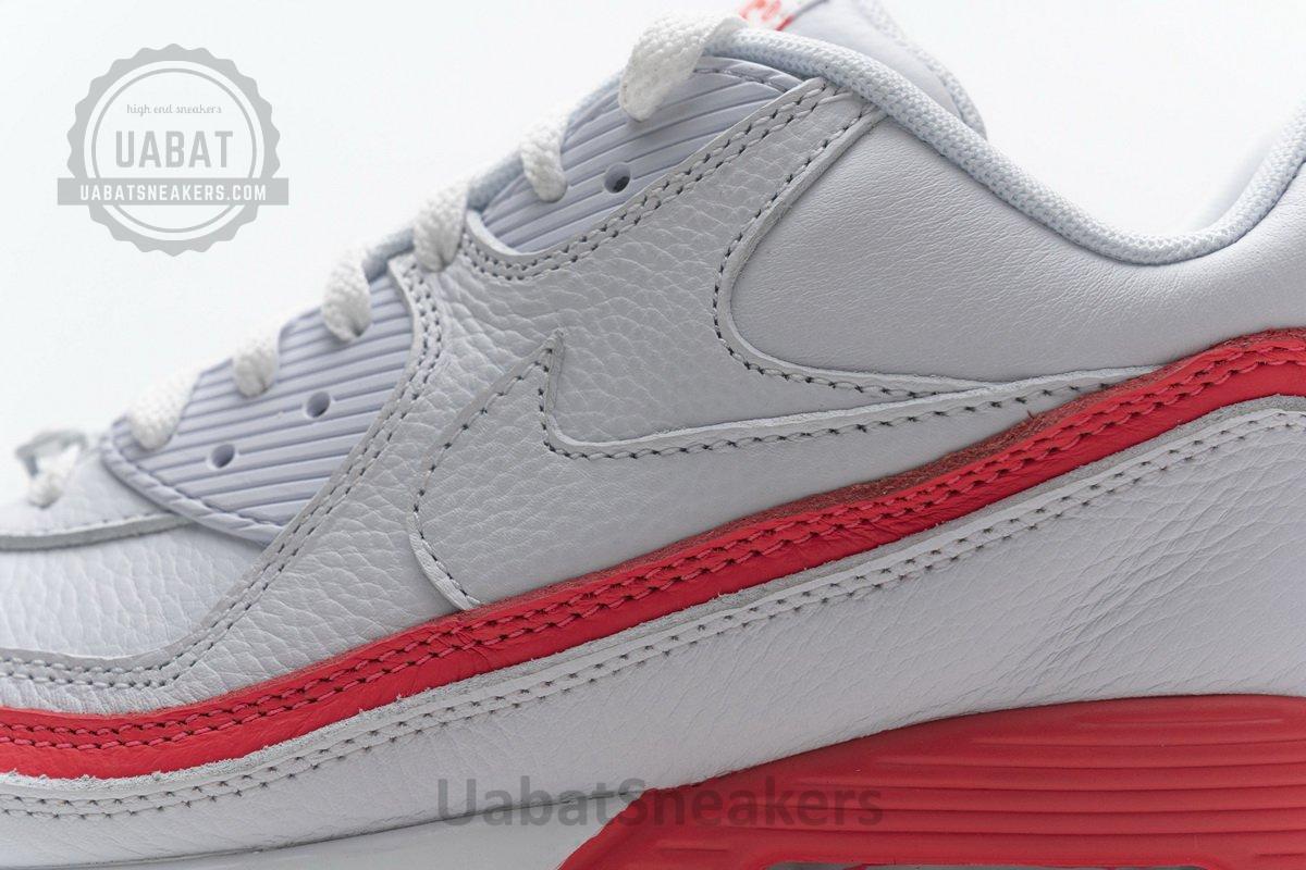 CJ7197-103 Undefeated x Nike Air Max 90 White Red - Image 17
