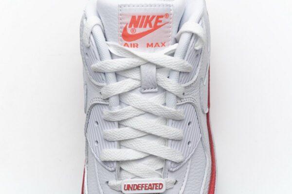 CJ7197-103 Undefeated x Nike Air Max 90 White Red - Image 10
