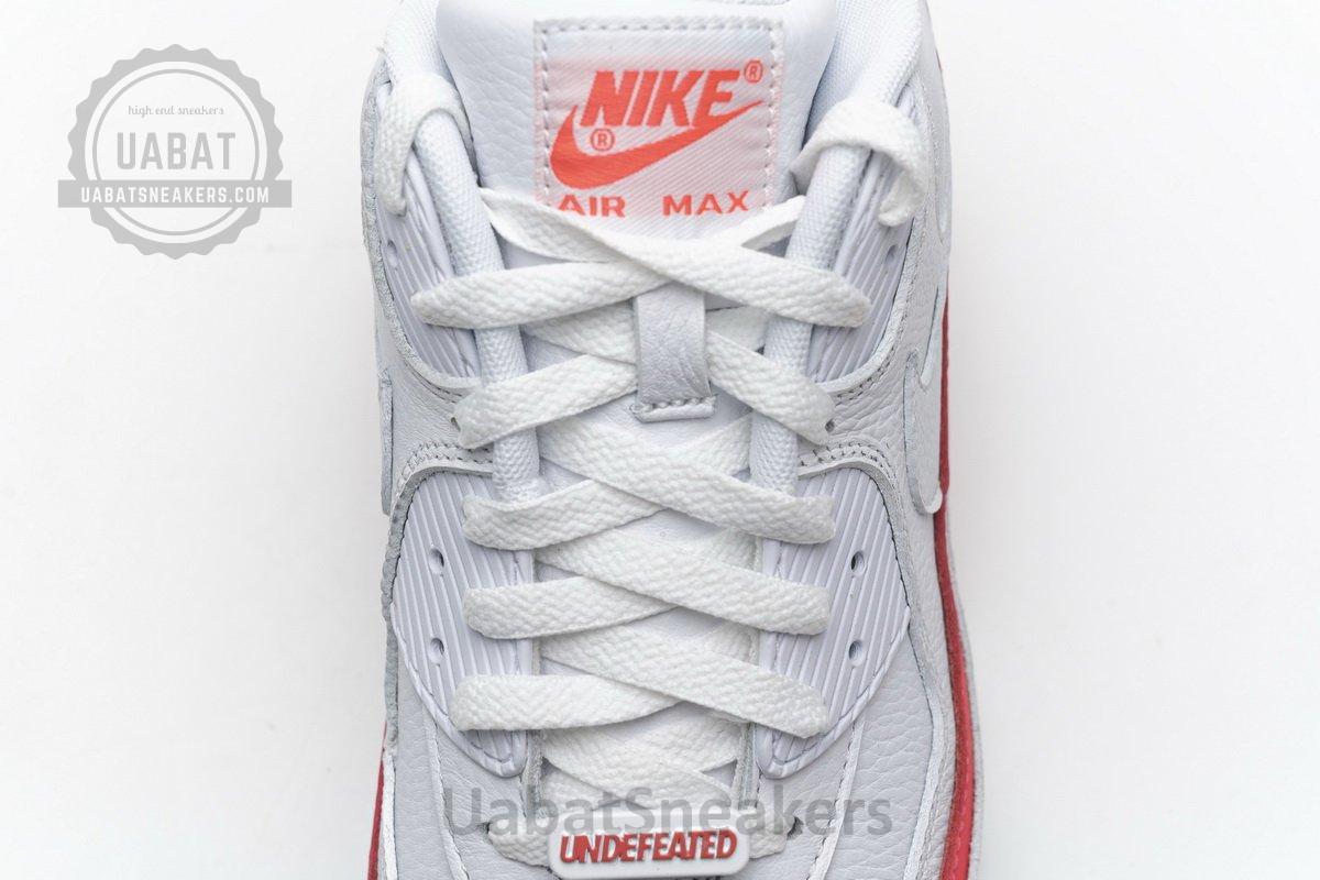 CJ7197-103 Undefeated x Nike Air Max 90 White Red - Image 10
