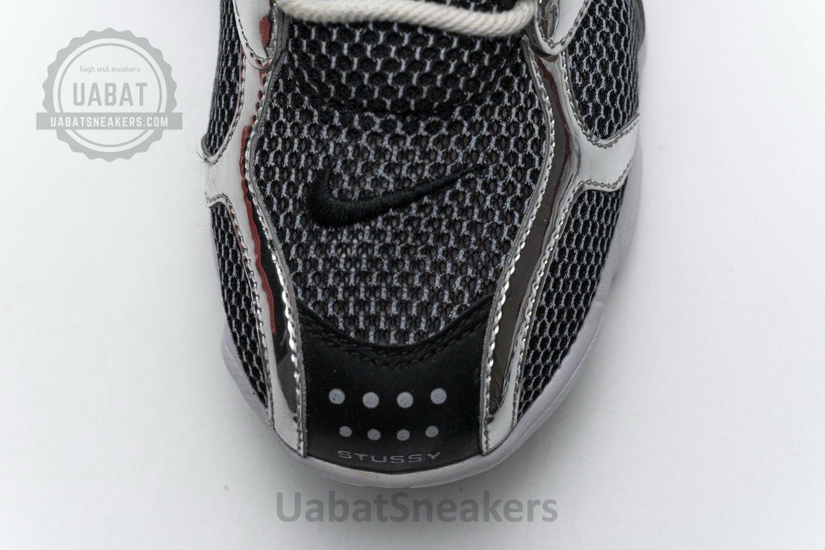 CU1854-001 Stussy x Nike Air Zoom Spiridon Cage 2 Black Silver - Image 14