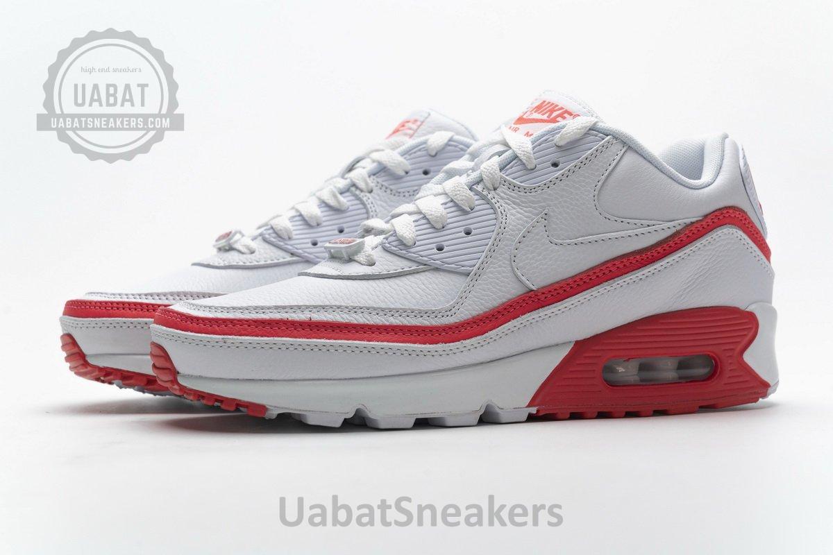 CJ7197-103 Undefeated x Nike Air Max 90 White Red - Image 6