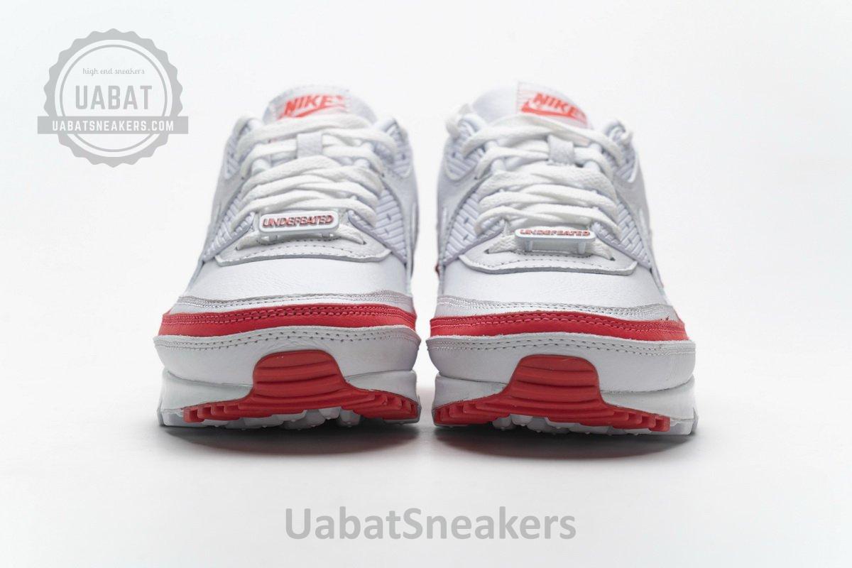 CJ7197-103 Undefeated x Nike Air Max 90 White Red - Image 7