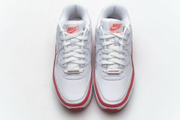 CJ7197-103 Undefeated x Nike Air Max 90 White Red - Image 4