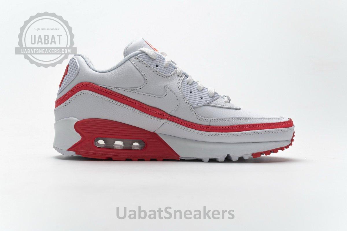 CJ7197-103 Undefeated x Nike Air Max 90 White Red - Image 12