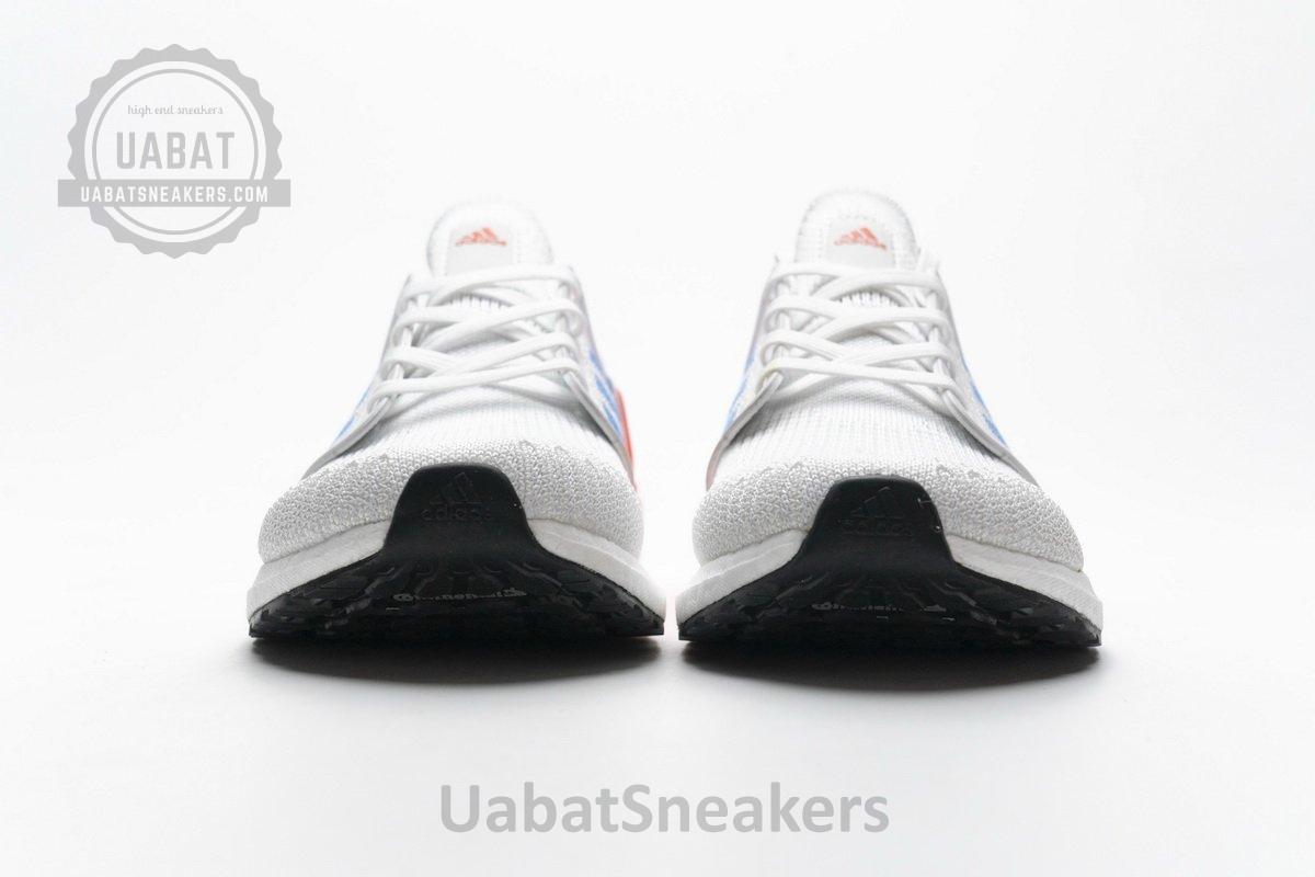 FY3453 adidas Ultra BOOST 20 White Blue - Image 6