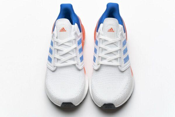 FY3453 adidas Ultra BOOST 20 White Blue - Image 5
