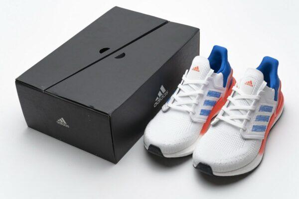 FY3453 adidas Ultra BOOST 20 White Blue - Image 2