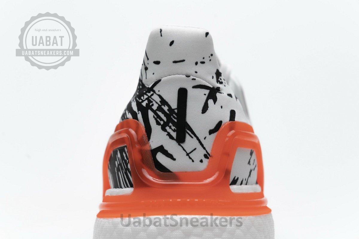 EG0699 adidas Ultra BOOST 20 Splatter White Black - Image 4