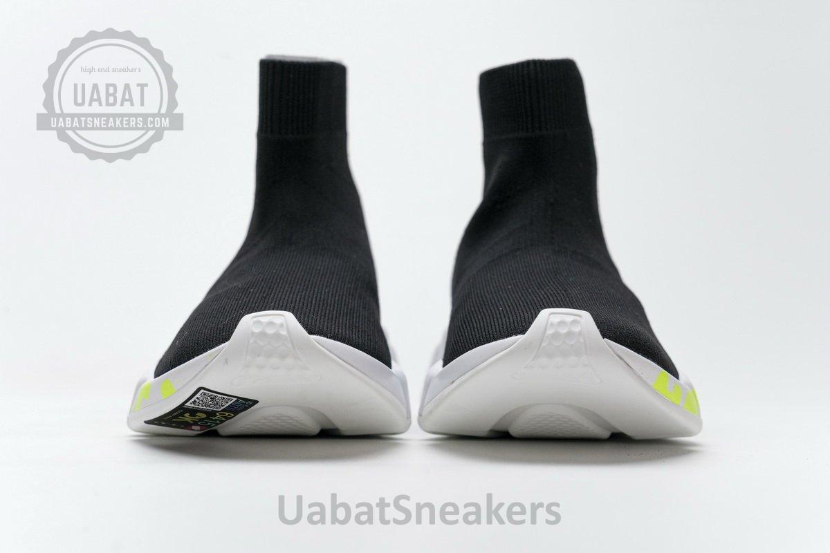 Balenciaga Stretch Mesh High Top Sneaker Black White - Image 5