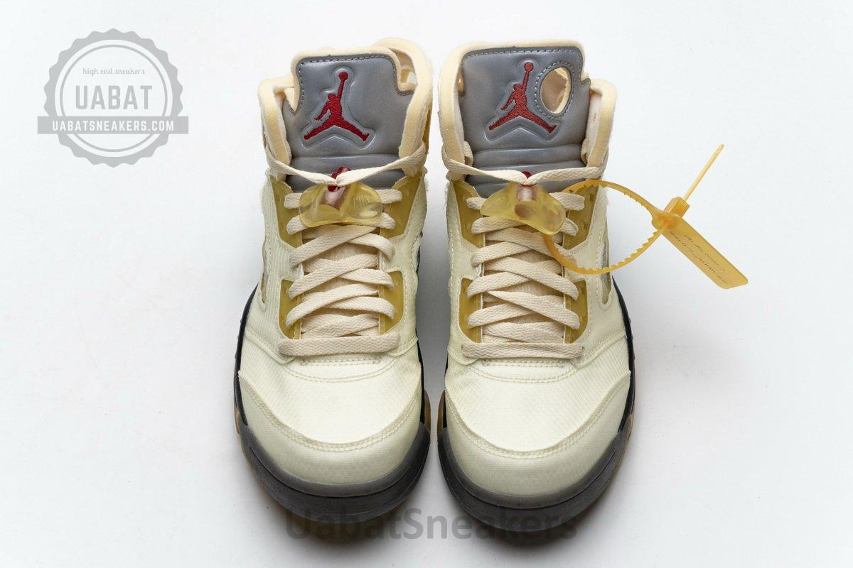 DH8565-100 OFF White x Air Jordan 5 Retro SP Sail - Image 4