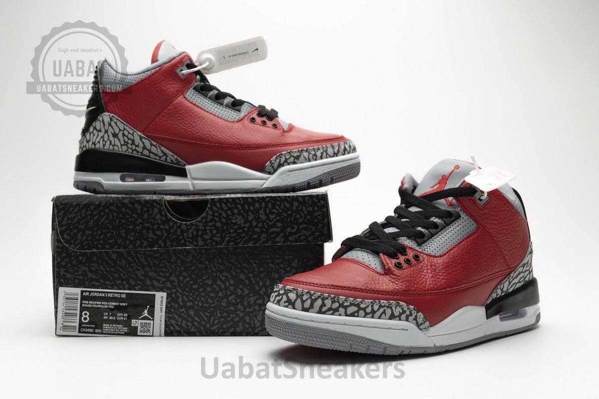 CK5692-600 Air Jordan 3 SE “Red Cement” - Image 3