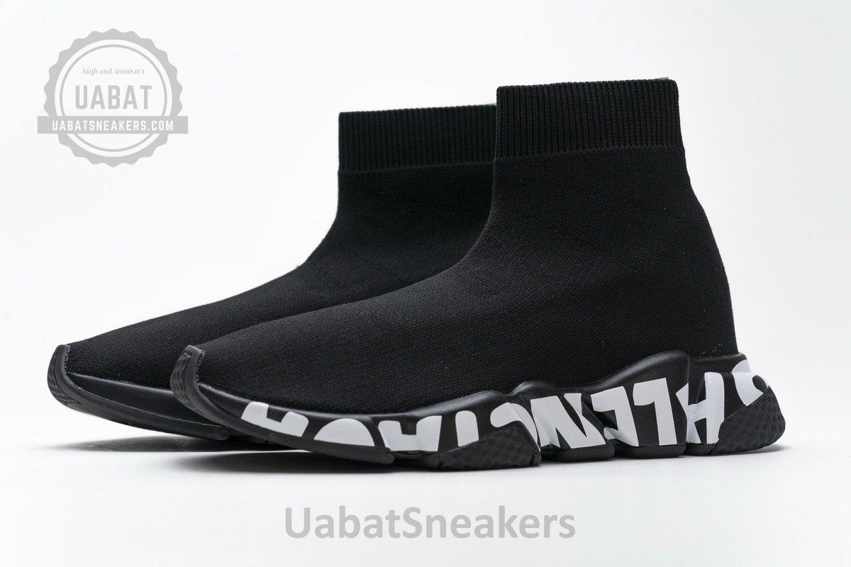Balenciaga Stretch Mesh High Top Sneaker All Black - Image 6